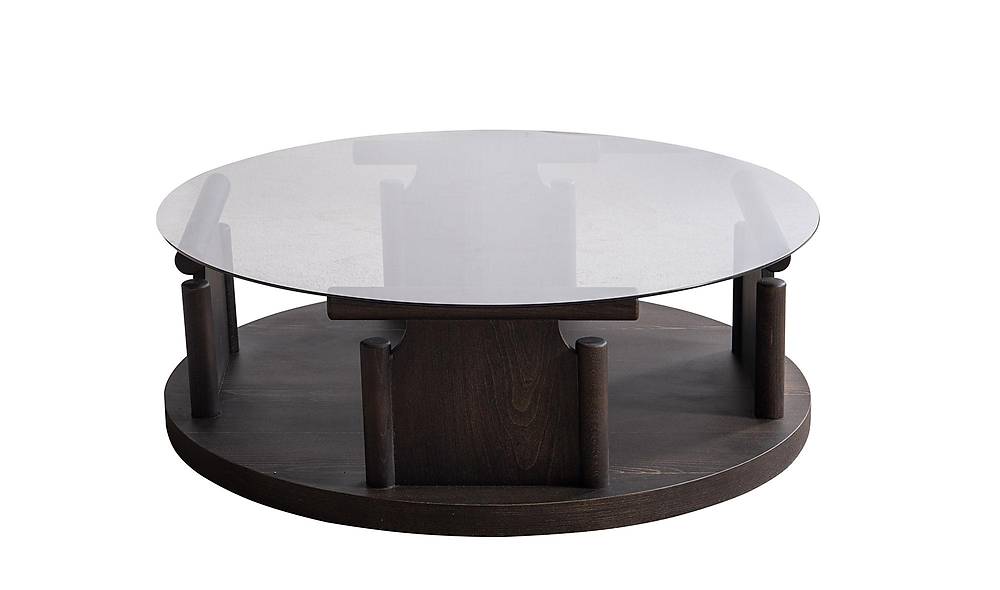 Bitez Orta Sehpa - Yuvarlak - Koyu Ceviz Sehpa ve Aksesuar