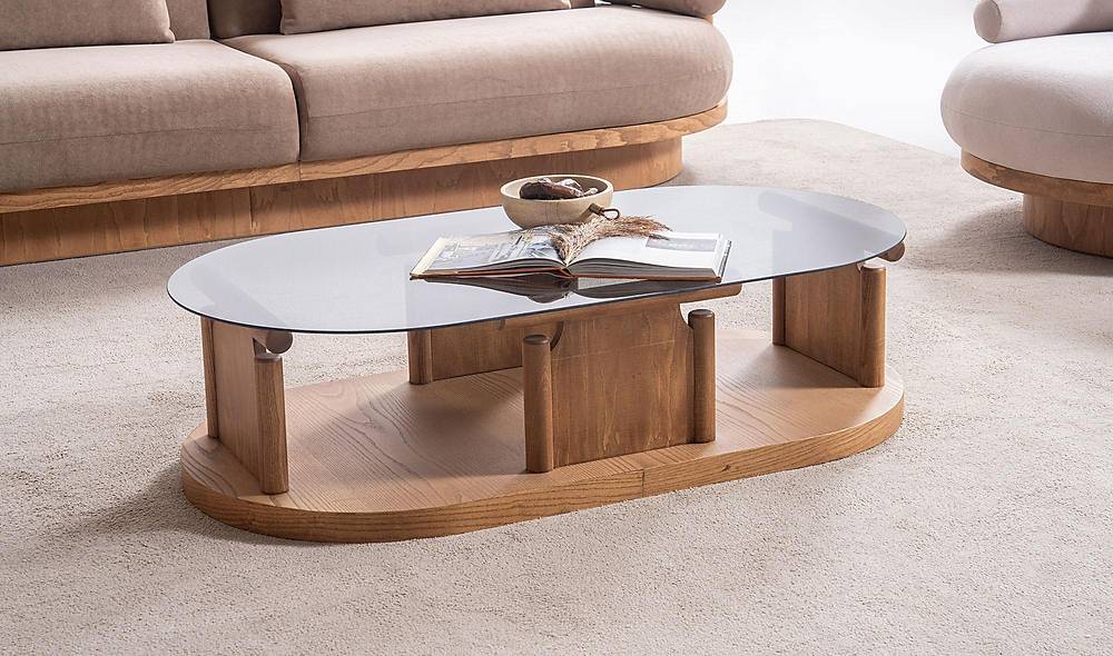 Bitez Orta Sehpa - Elips - Meşe Sehpa ve Aksesuar