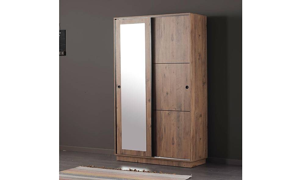 Craft Portmanto - Sürgülü - Ceviz Vestiyer Portmanto