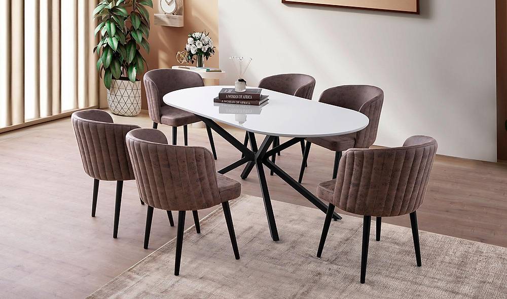 Lara Yemek Masası Takımı - Desire Sandalye Yemek Masası Takımı