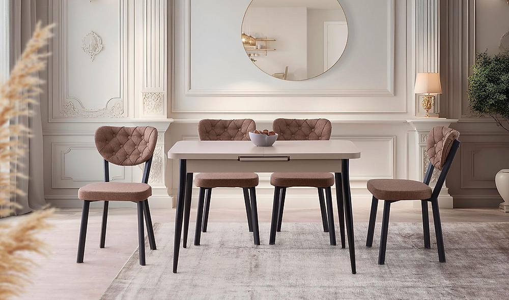 Sarah Yemek Masası Takımı - Spark Sandalye Yemek Masası Takımı