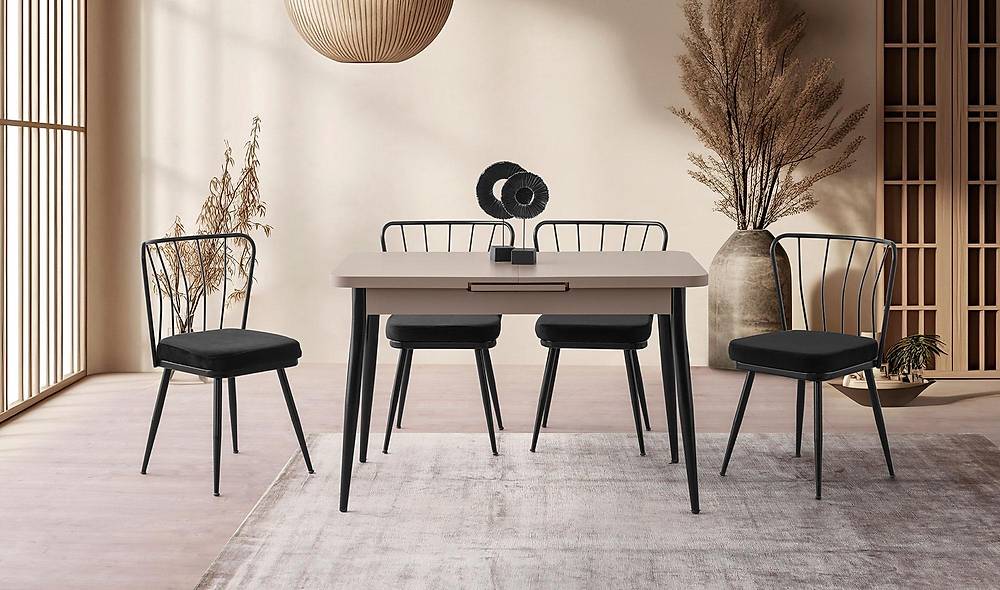 Sarah Yemek Masası Takımı - Romano Sandalye Yemek Masası Takımı