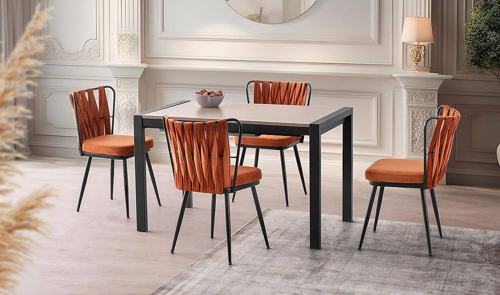 Aksu Yemek Masası Takımı - Akalis Sandalye Yemek Masası Takımı