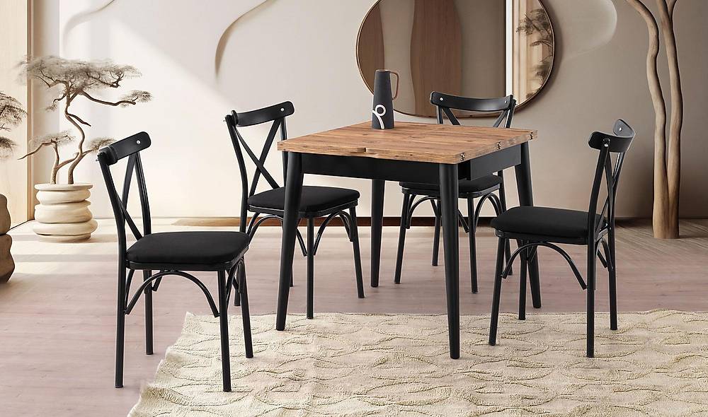 Alfa Yemek Masası Takımı - Brezee Sandalye Yemek Masası Takımı