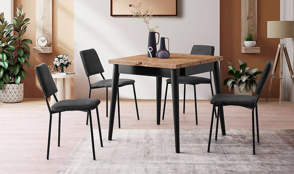 Alfa Yemek Masası Takımı - Alessa Sandalye Yemek Masası Takımı