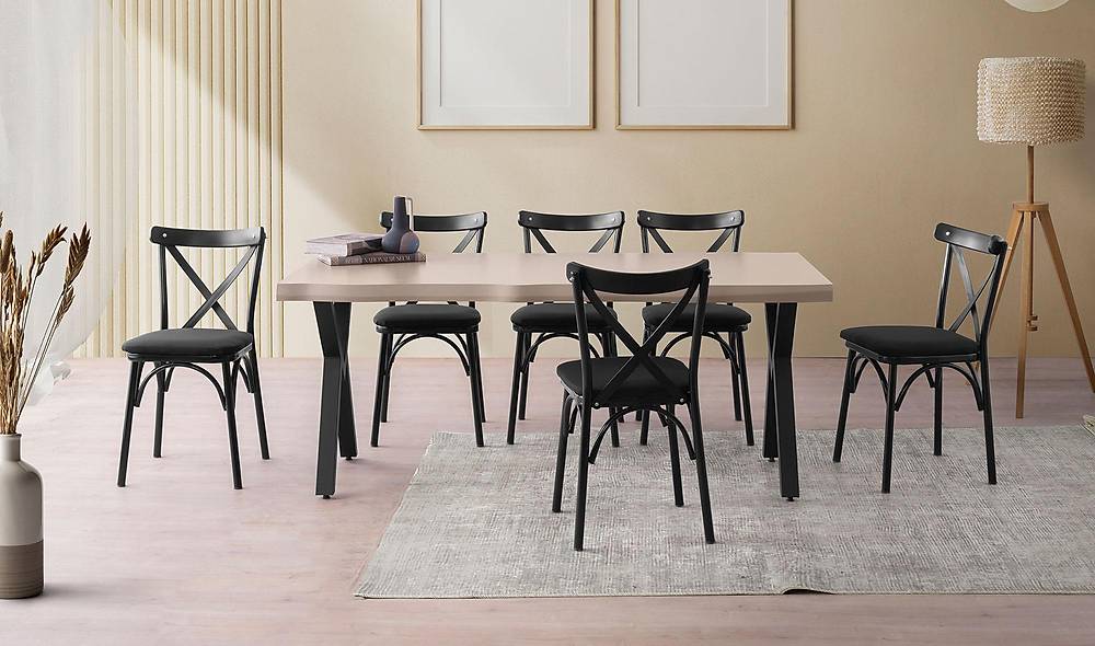 Armina Yemek Masası Takımı - Brezee Sandalye Yemek Masası Takımı