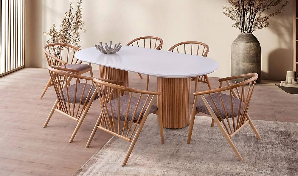 Antik Yemek Masası Takımı - Altea Sandalye Yemek Masası Takımı