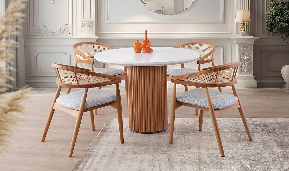 Amor Yemek Masası Takımı - Anatolia Sandalye Yemek Masası Takımı