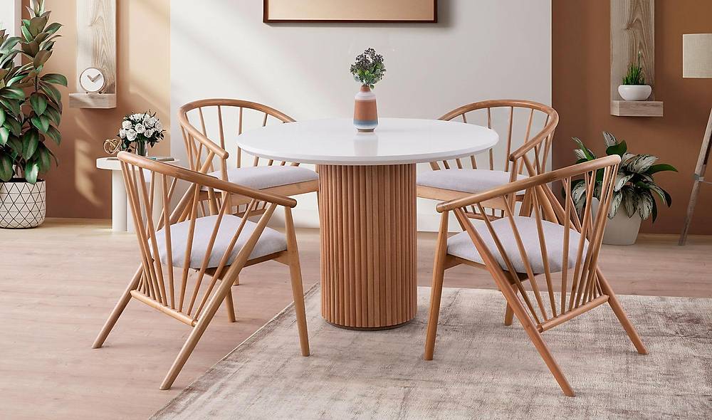 Amor Yemek Masası Takımı - Altea Sandalye Yemek Masası Takımı