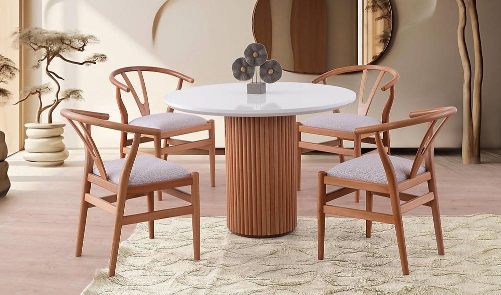 Amor Yemek Masası Takımı - Farren Sandalye Yemek Masası Takımı