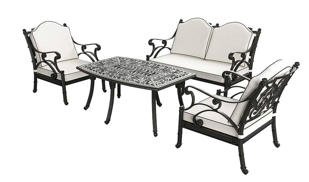 Melani Bahçe Koltuk Takımı - Siyah Bahçe Oturma Grubu