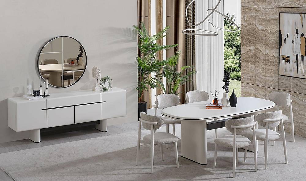 Noma Yemek Odası - Krem Yemek Odası