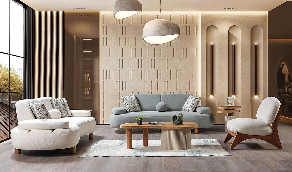 Floransa Koltuk Takımı - Dik Ayak Koltuk Takımı