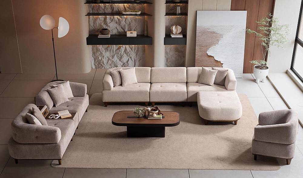 Colle Koltuk Takımı - Köşeli Koltuk Takımı