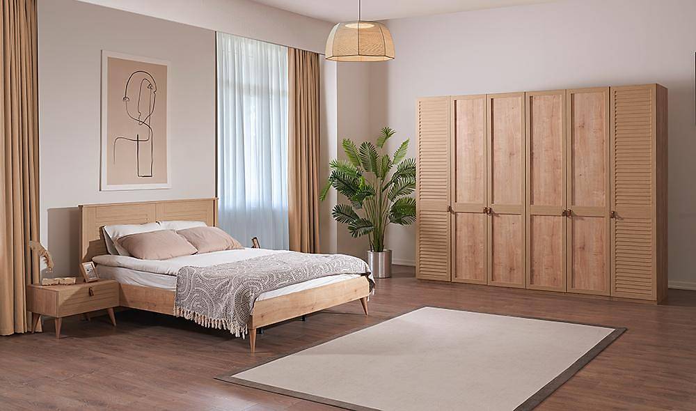 Trio Yatak Odası - Ceviz Yatak Odası