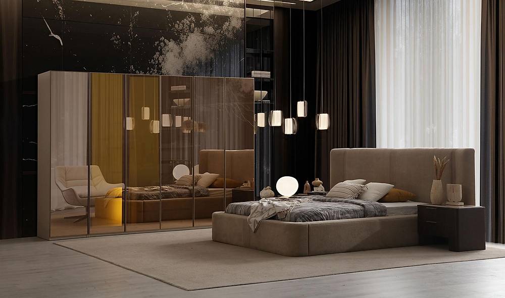 Verona Bazalı Yatak Odası - 6 Kapılı Yatak Odası