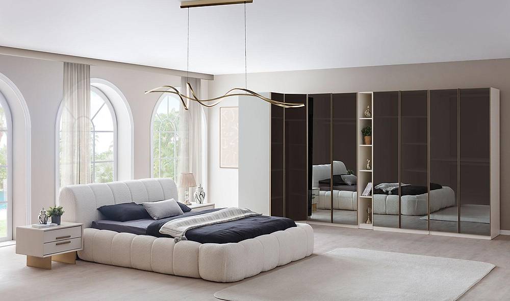 Colina Yatak Odası - Köşe Dolaplı Giyinme Odası