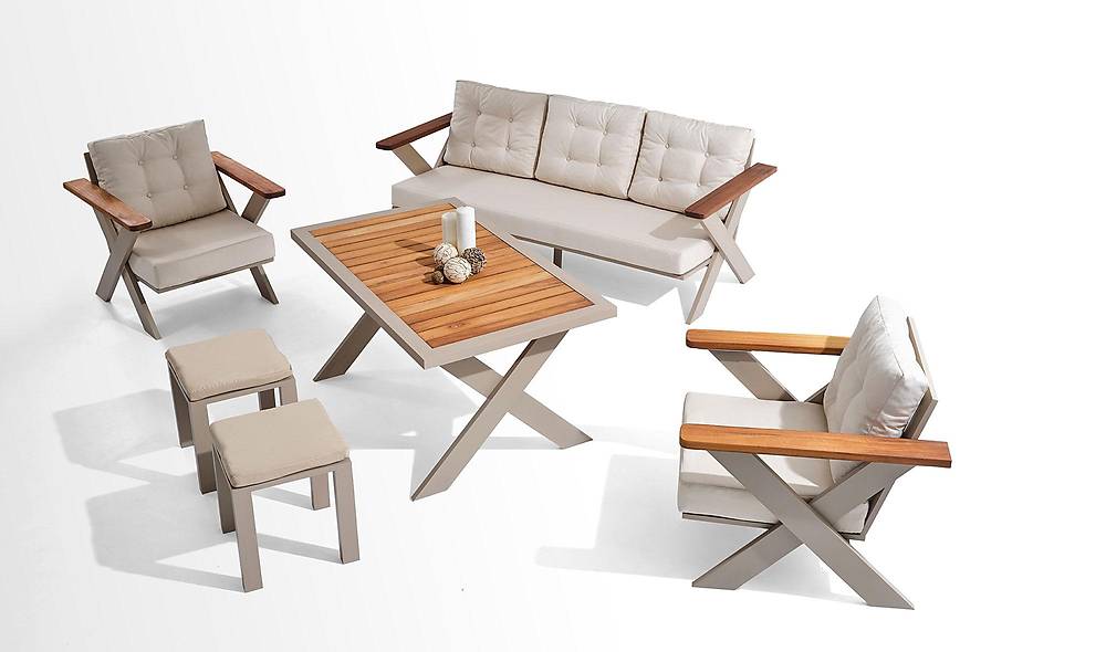 Avanos Bahçe Koltuk Takımı - Capuccino Bahçe Oturma Grubu