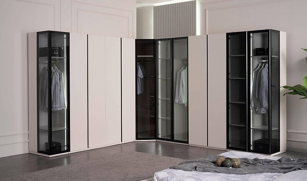 Rigel Gardrop - Köşe Dolaplı Giyinme Odası