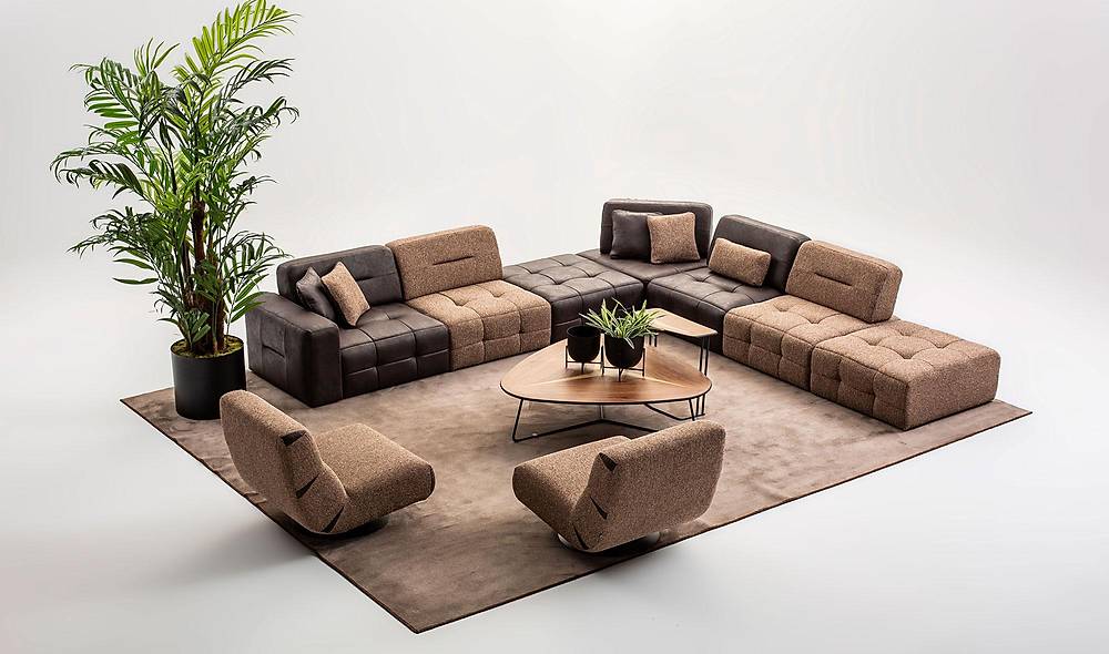 Mocha Köşe Takımı - Large Köşe Koltuk