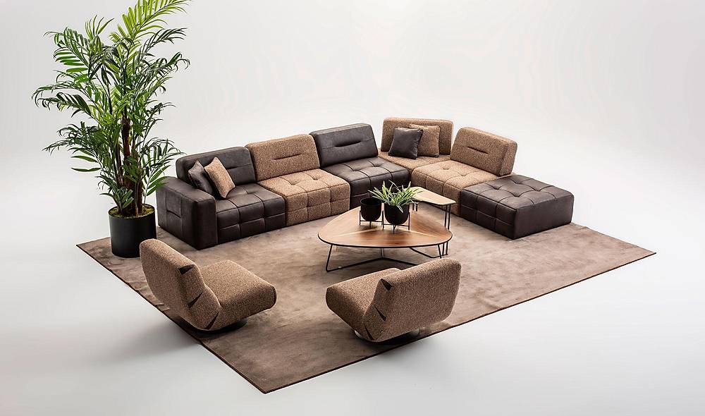 Mocha Köşe Takımı - Medium Köşe Koltuk