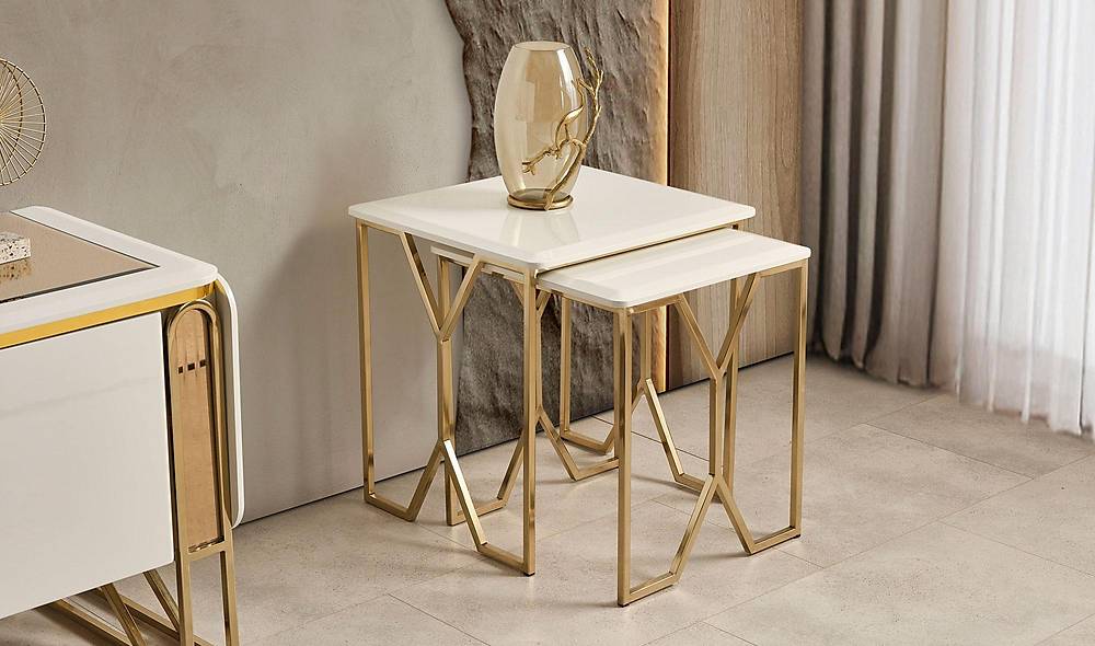 Misis İkili Zigon Sehpa Sehpa ve Aksesuar