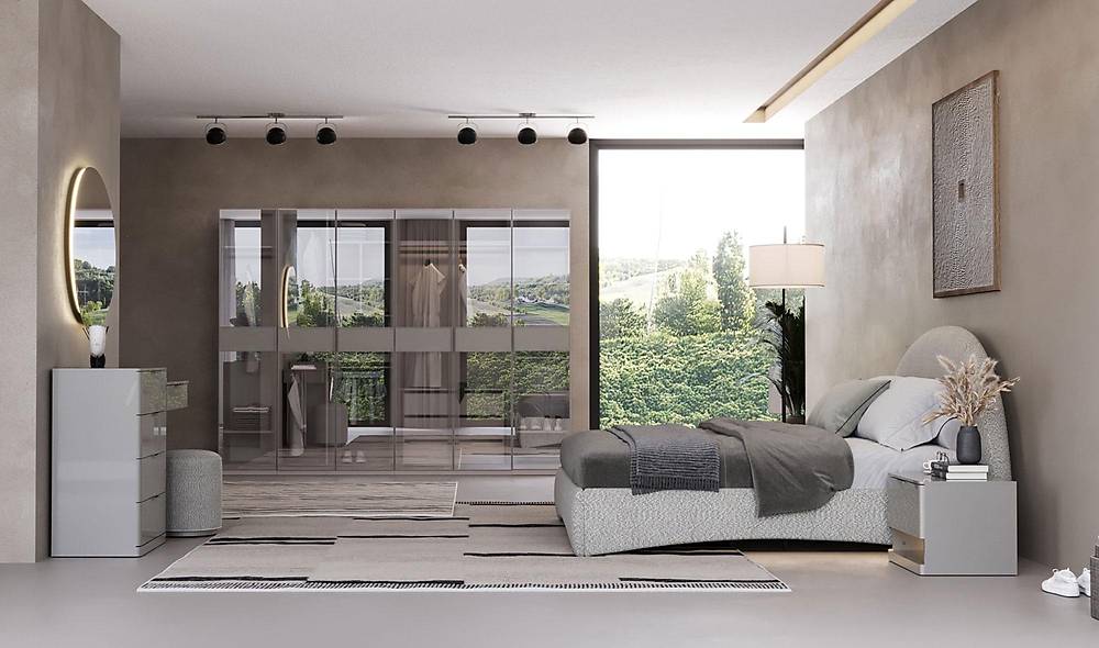 Odessa Bazalı Yatak Odası - 6 Kapılı