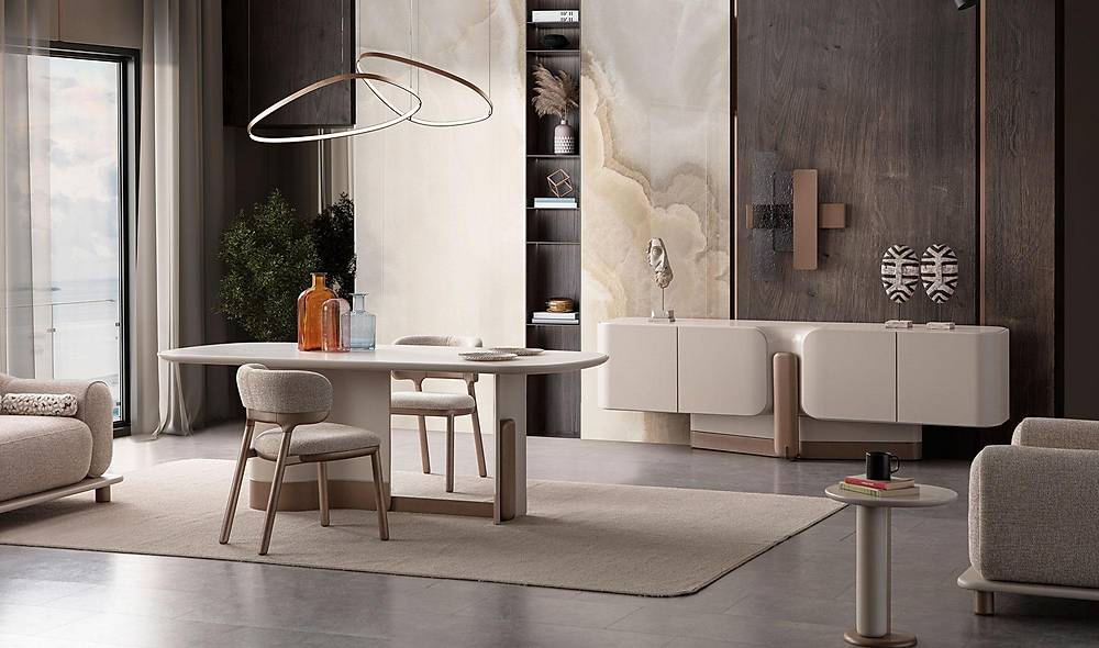 Rozy Yemek Odası - Krem Yemek Odası