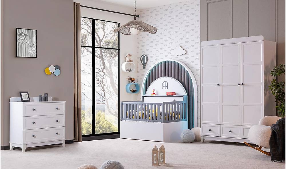 Yasi Bebek Odası - Gri Genç Odası