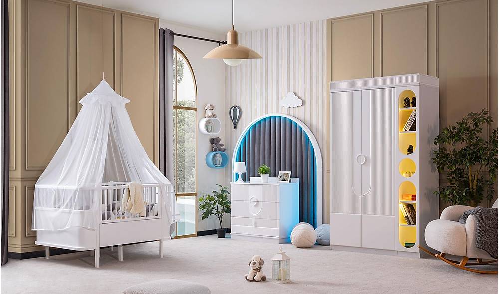 Rumba Bebek Odası - Beyaz Genç Odası