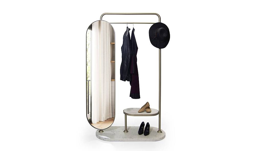 Mirabilis Aynalı Askılık Vestiyer Portmanto