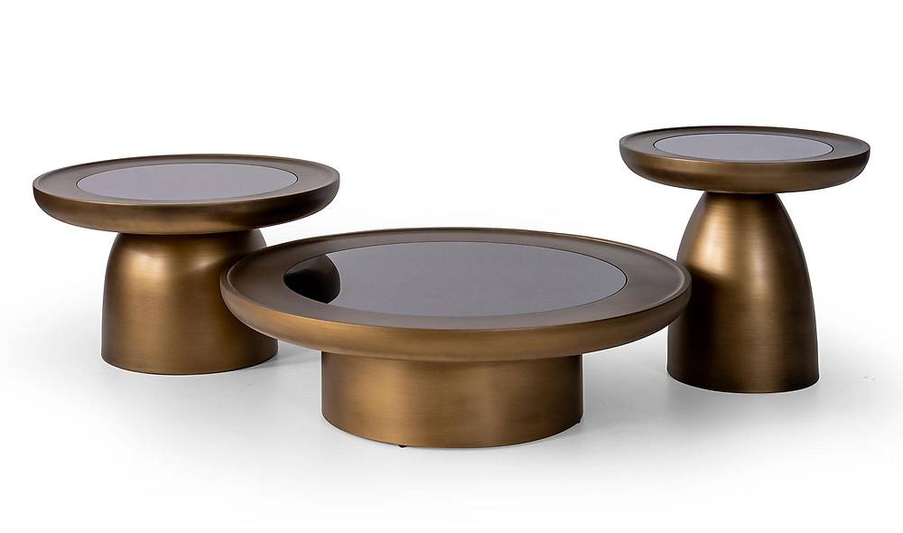 Dyno Orta Sehpa Seti - Brass Sehpa ve Aksesuar