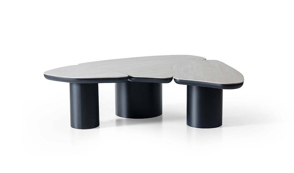 Tigra Porselen Orta Sehpa - Siyah Sehpa ve Aksesuar