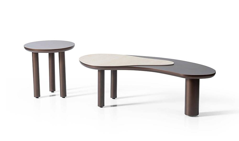 Vittore Orta Sehpa Seti - Bronz Sehpa ve Aksesuar