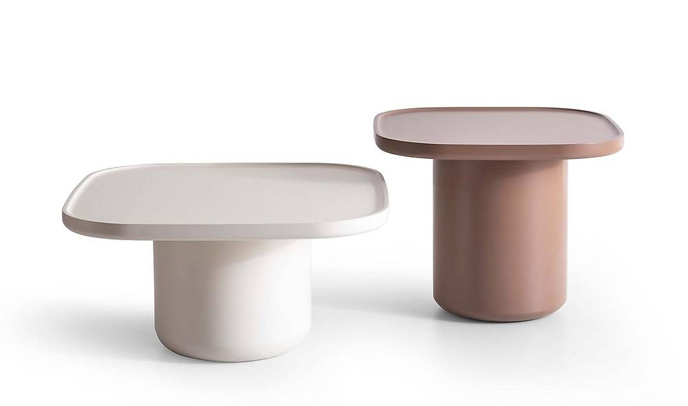 Emily Sehpa Seti - Kare - Krem Sehpa ve Aksesuar