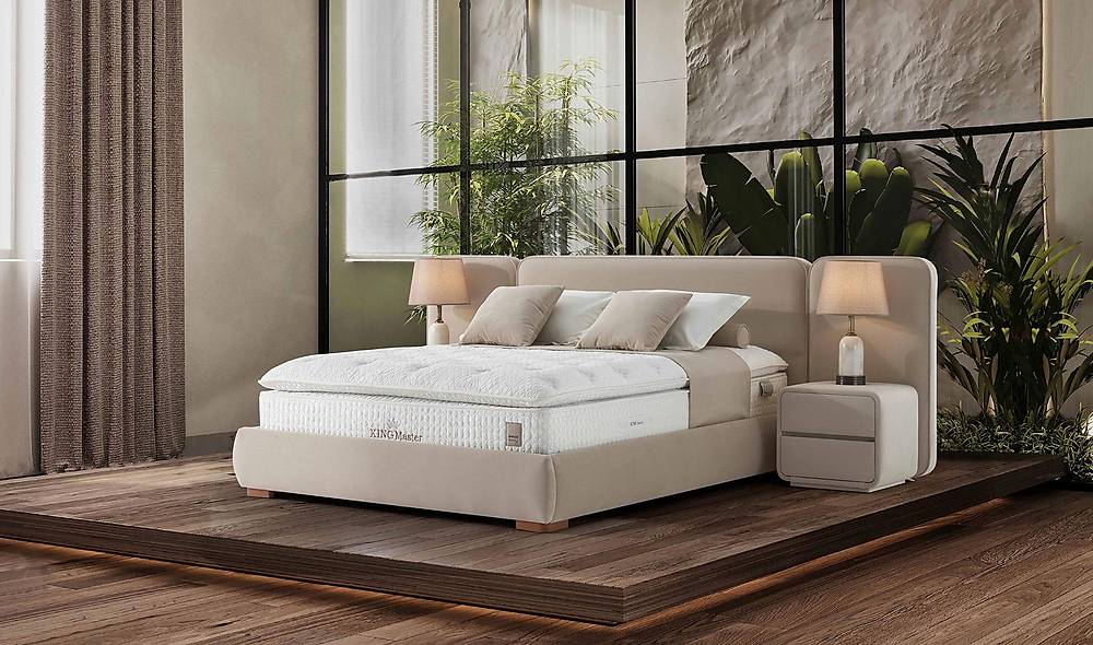 Kingmaster Marta Kanatlı Baza + Başlık + Yatak Baza Setleri