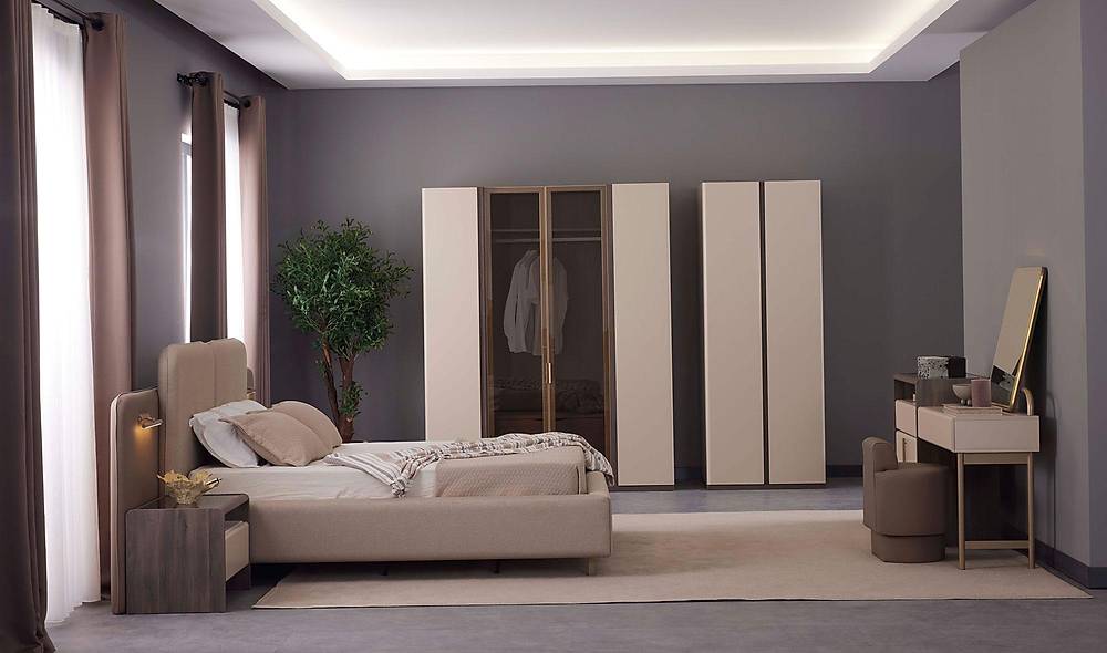 Nigozi Bazalı Yatak Odası Yatak Odası