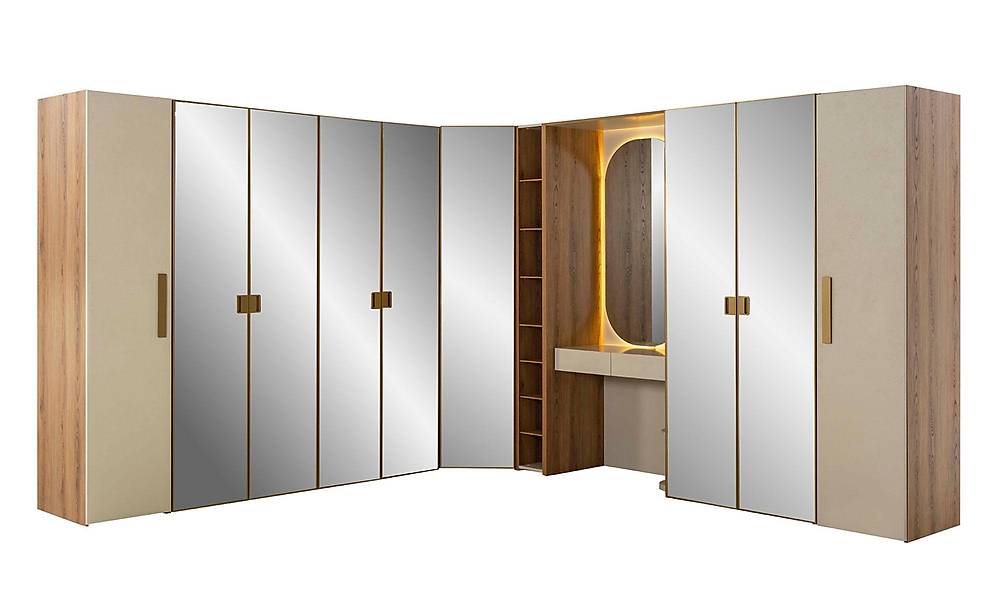 Napoli Gardrop - Köşe Dolaplı Köşe Dolap