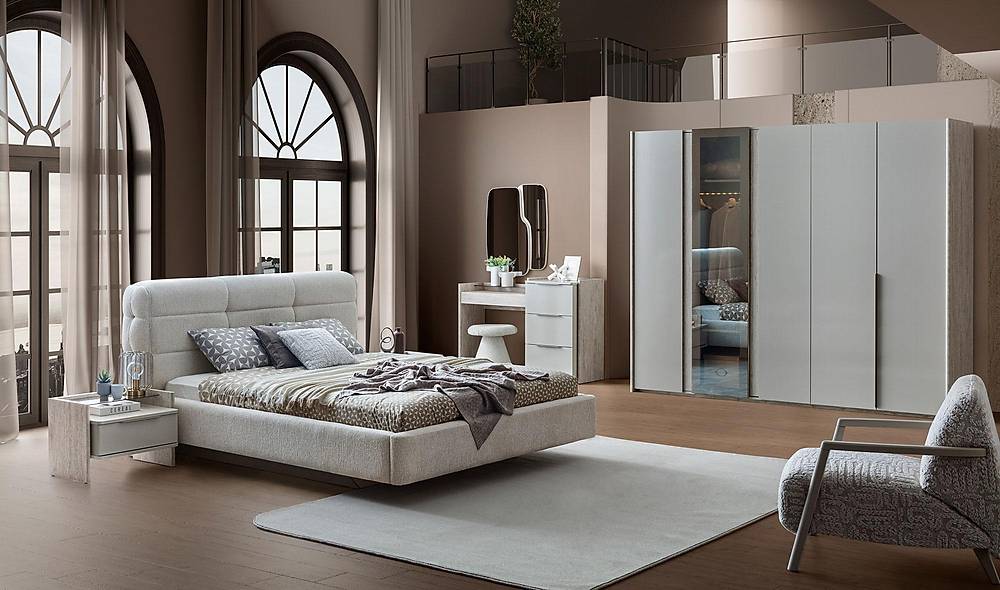 Jessy Bazalı Yatak Odası Yatak Odası