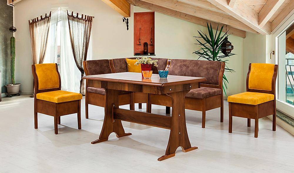 Aras Mutfak Köşe Takımı - Kahve Masa Sandalye