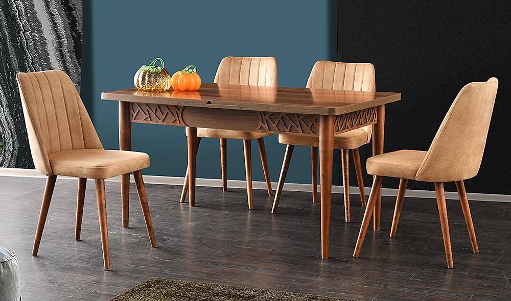 Dallas Açılır Yemek Masası Takımı Yemek Masası Takımı