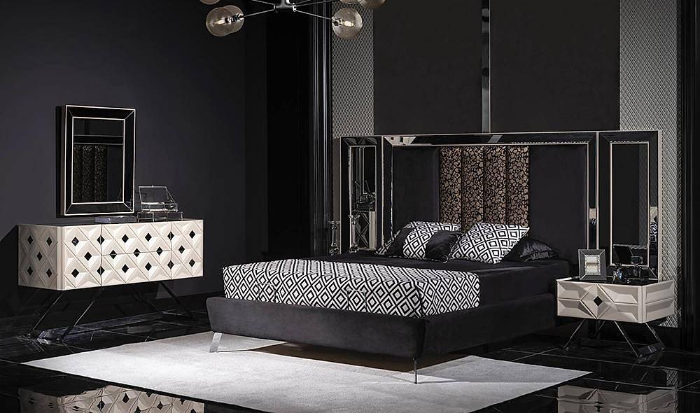 Nepal Luxury Bazalı Yatak Odası Luxury Yatak Odası