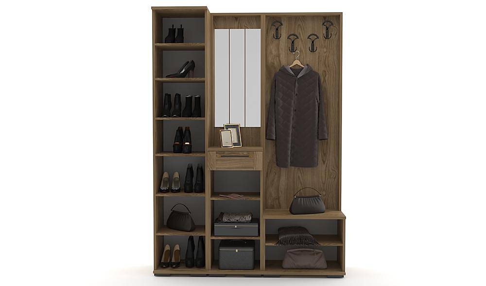 Loris Ceviz Portmanto Vestiyer Portmanto