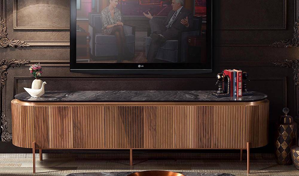 Mood Ceviz Bronz Tv Sehpası TV Ünitesi