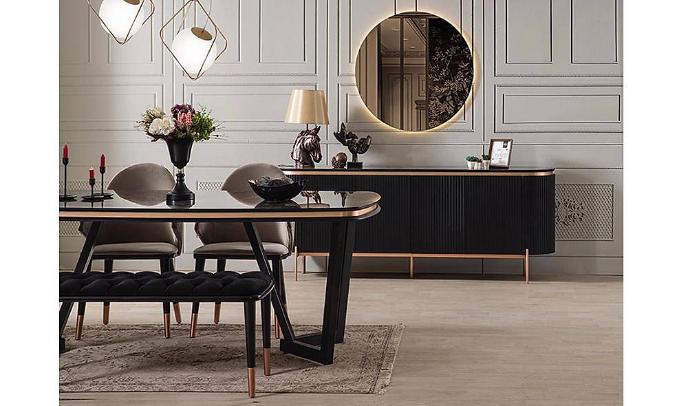 Mood Siyah Bronz Yemek Odası Yemek Odası