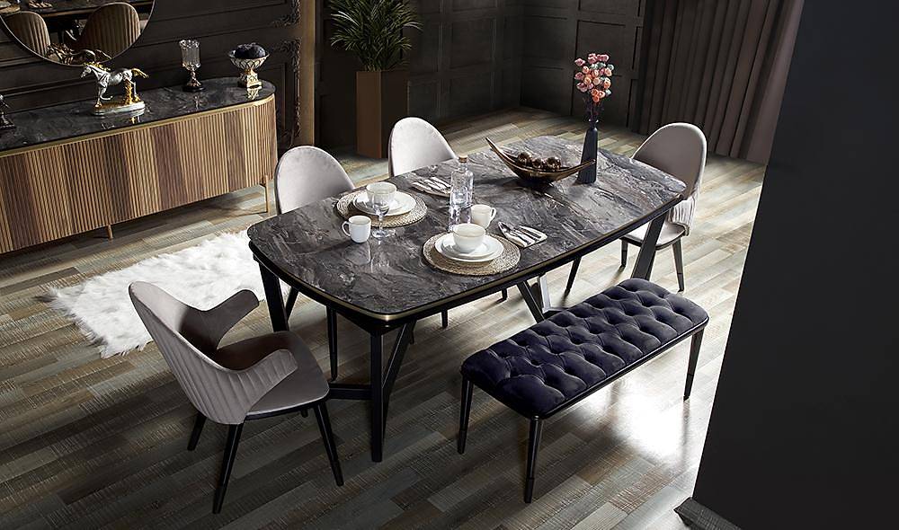 Mood Ceviz Gold Yemek Odası Yemek Odası