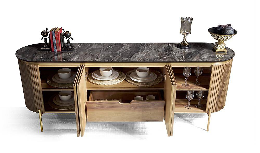 Mood Ceviz Gold Yemek Odası Yemek Odası