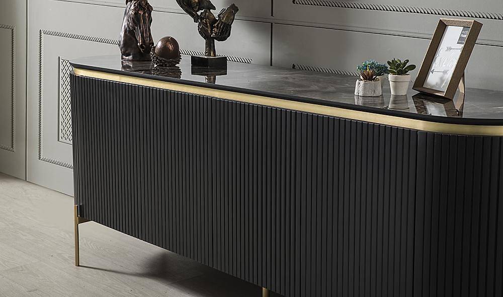 Mood Siyah Gold Yemek Odası Yemek Odası