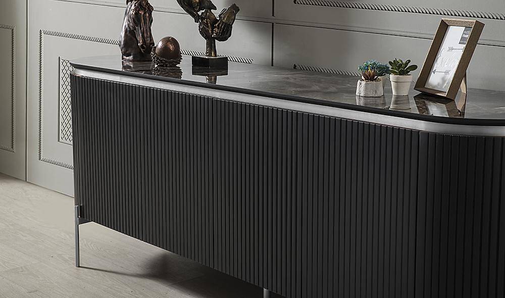 Mood Siyah Gümüş Yemek Odası Yemek Odası