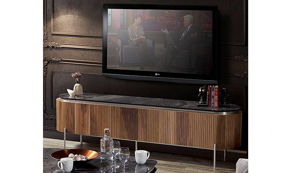 Mood Ceviz Gümüş Tv Sehpası TV Ünitesi